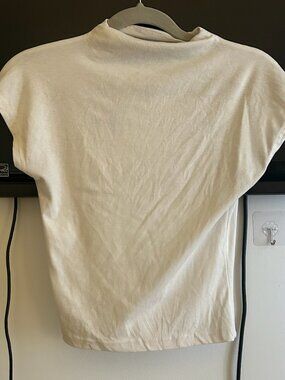 ASOS Mock Neck Cream Top